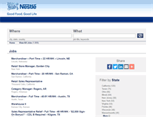 Tablet Screenshot of nestleusa.jobs
